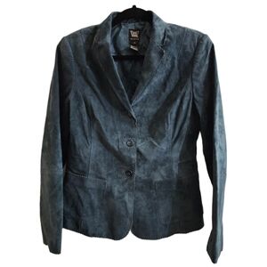 Worth  leather jacket Dark real color size 8